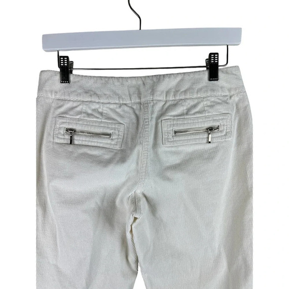 Ann Taylor LOFT White Corduroy Bootcut Wide Leg Pants Women’s Size 2 - Picture 6 of 6